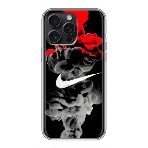 Силіконовый Чохол на iPhone 16 Pro Max з картинкою НАЙК (Nike дим)
