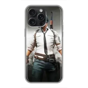 Чохол з картинкою "Герой Pubg" на iPhone 16 Pro Max (Пабг)