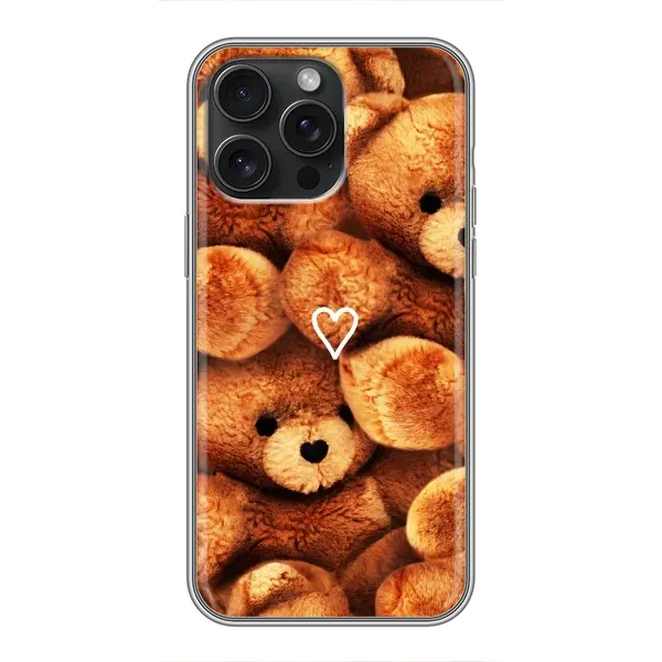 Чехол с рисунком «Плюшевый медвеженок» для iPhone 16 Pro Max