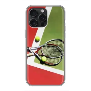Чохли з прінтом Спортивна тематика для iPhone 16 Pro Max (Ракетки теніс)