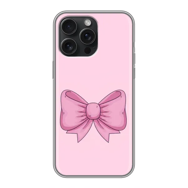 Чохол з малюнком «Рожевий бантик» для iPhone 16 Pro Max Чохол з малюнком «Рожевий бантик» для iPhone 16 Pro Max