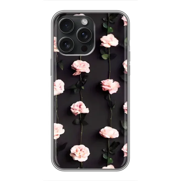 Чехол с рисунком «Розы» для iPhone 16 Pro Max Чехол с рисунком «Розы» для iPhone 16 Pro Max