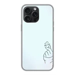 Чохол (Знак сердечка) для iPhone 16 Pro Max (Сердечко на блакитному)