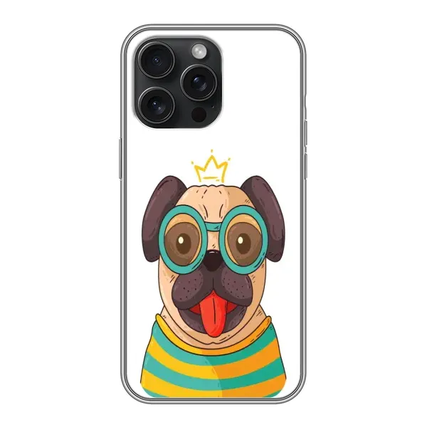 Чехол с рисунком «Собака Король» для iPhone 16 Pro Max