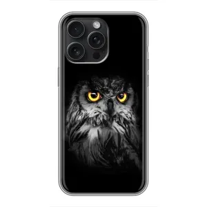 Чехлы с принтом СОВЫ для iPhone 16 Pro Max (Сова на чёрном)