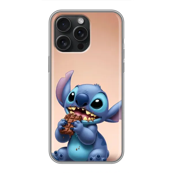 Чехол с рисунком «Стич с шоколадом» для iPhone 16 Pro Max
