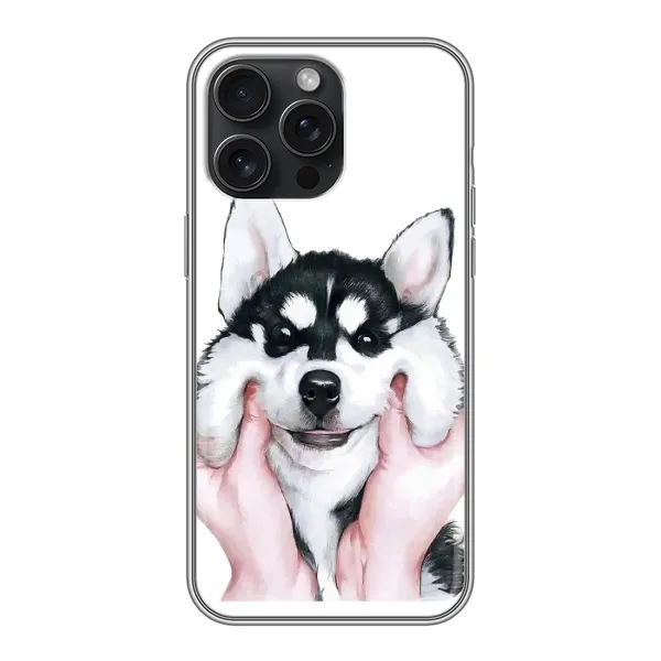 Чехол с рисунком «Собака Хаски» для iPhone 16 Pro Max