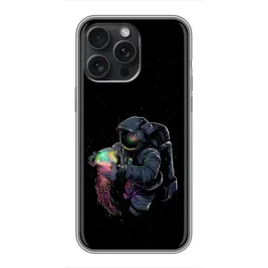 Силиконовый Чехол с принтом "Космонавты" на iPhone 16 Pro Max (В руках земля)