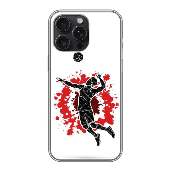 Чехол с рисунком «Волейболист» для iPhone 16 Pro Max Чехол с рисунком «Волейболист» для iPhone 16 Pro Max