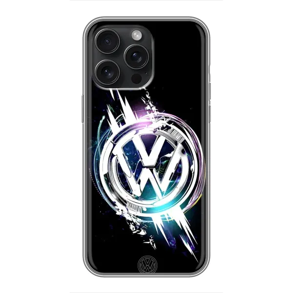 Чехол с рисунком «Volkswagen на черном» для iPhone 16 Pro Max Чехол с рисунком «Volkswagen на черном» для iPhone 16 Pro Max