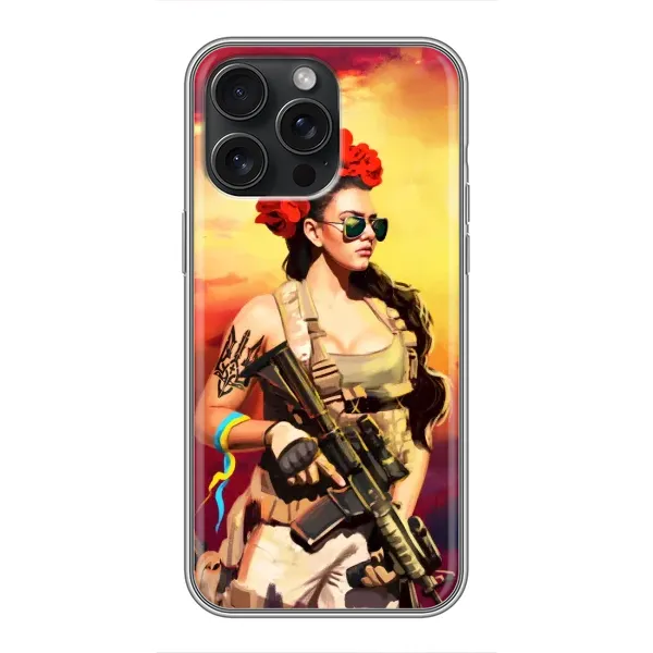 Чехол с рисунком «Женщина солдат» для iPhone 16 Pro Max Чехол с рисунком «Женщина солдат» для iPhone 16 Pro Max