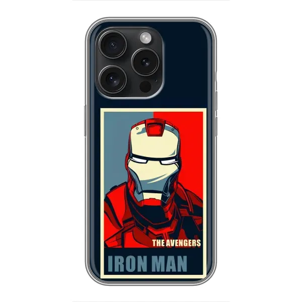 Чехол с рисунком «Art Iron man» для iPhone 16 Pro Чехол с рисунком «Art Iron man» для iPhone 16 Pro