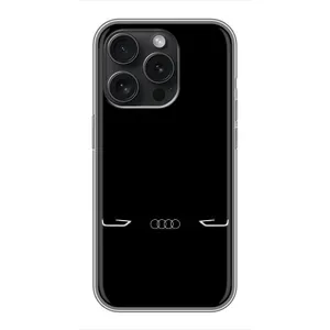 Силиконовый бампер с картинкой машины на iPhone 16 Pro (Силует Audi)