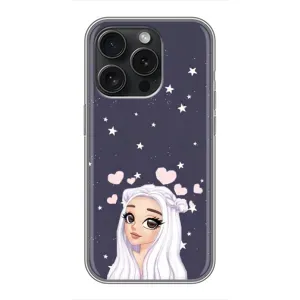 Чохол Стильні дівчата на iPhone 16 Pro (Дівчина та серця)