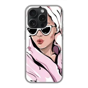 Чохол з картинкою Модні Дівчата iPhone 16 Pro (Дівчина в халаті)