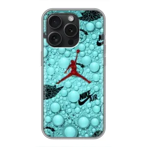 Силиконовый Чехол Nike Air Jordan на Айфон 16 Про (Джордан Найк)