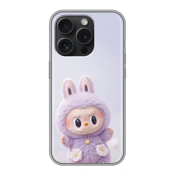 Чехол с рисунком «Фиолетовый Лабубу» для iPhone 16 Pro Чехол с рисунком «Фиолетовый Лабубу» для iPhone 16 Pro