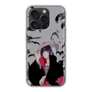 Чехлы с картинкой Итачи Учиха на iPhone 16 Pro (Итачи Ворони)