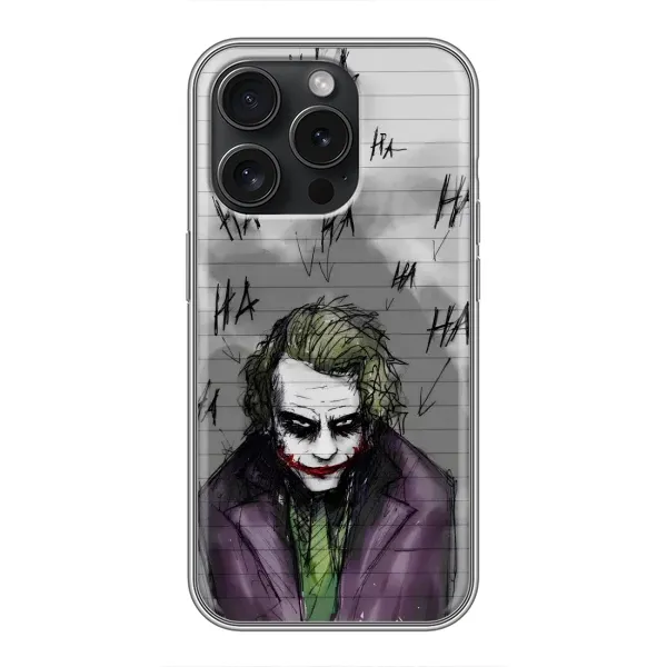 Чехол с рисунком «Joker клоун» для iPhone 16 Pro Чехол с рисунком «Joker клоун» для iPhone 16 Pro