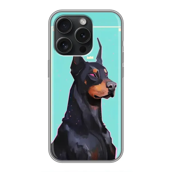 Чохол з малюнком «Король доберман» для iPhone 16 Pro Чохол з малюнком «Король доберман» для iPhone 16 Pro