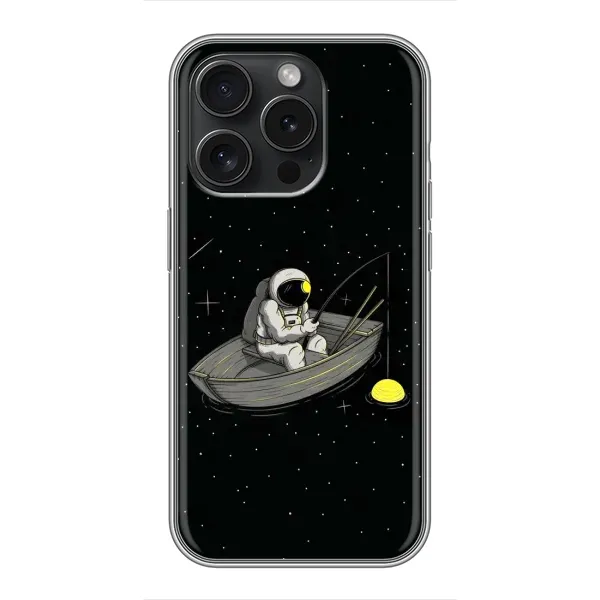 Чехол с рисунком «Космонавт на рыбалке» для iPhone 16 Pro Чехол с рисунком «Космонавт на рыбалке» для iPhone 16 Pro