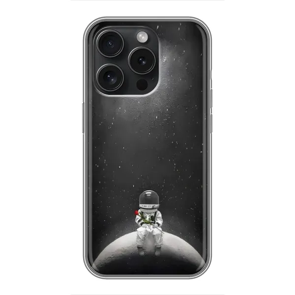 Чехол с рисунком «Космонавт романтик» для iPhone 16 Pro Чехол с рисунком «Космонавт романтик» для iPhone 16 Pro