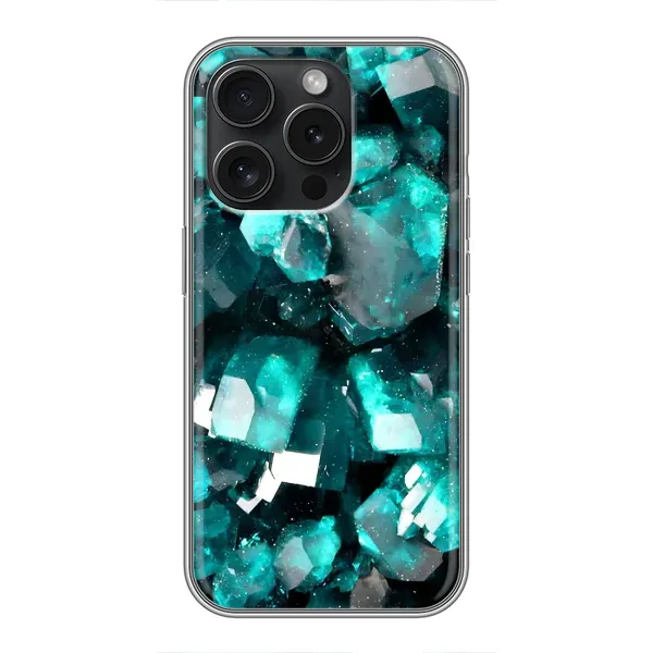 Чехол с рисунком «Кристалы» для iPhone 16 Pro Чехол с рисунком «Кристалы» для iPhone 16 Pro