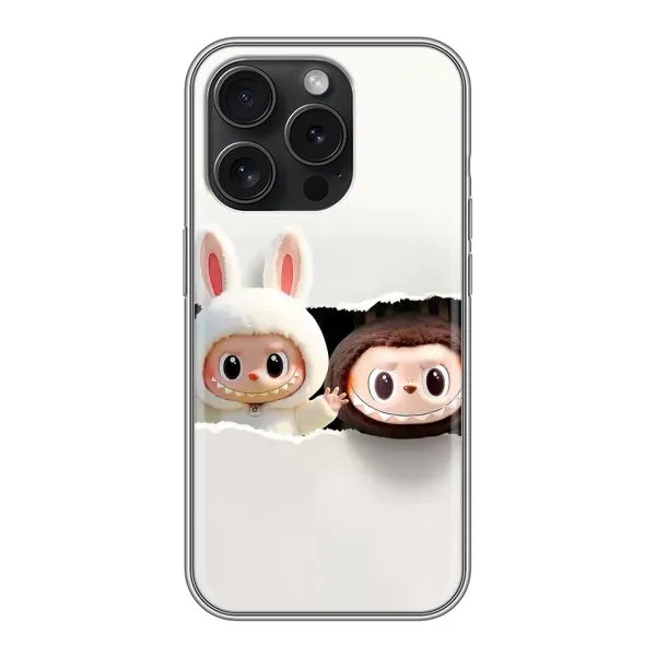 Чехол с рисунком «Фигурки Labubu» для iPhone 16 Pro Чехол с рисунком «Фигурки Labubu» для iPhone 16 Pro