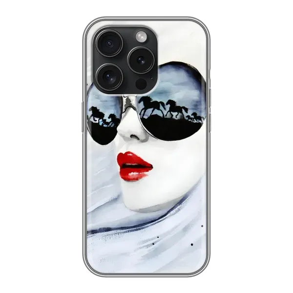 Чехол с рисунком «Любительница коней» для iPhone 16 Pro