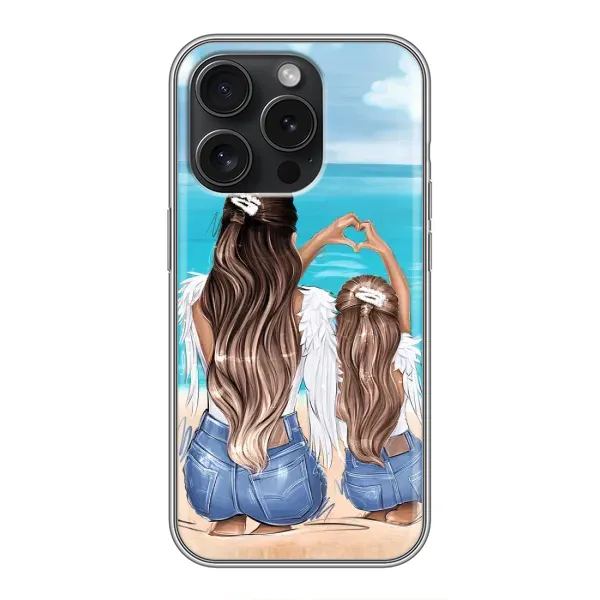 Чохол з малюнком «Мама і дочка» для iPhone 16 Pro Чохол з малюнком «Мама і дочка» для iPhone 16 Pro