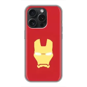 Чехол Супергерой Железный человек на iPhone 16 Pro (Man)