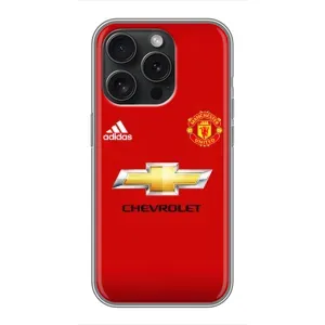 Силиконовые Чехлы принт Футбол на iPhone 16 Pro (Man United)