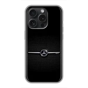 Силиконовый бампер с картинкой машины на iPhone 16 Pro (Mercedes)