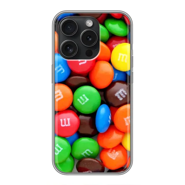 Чехол с рисунком «Разноцветные M&M'S» для iPhone 16 Pro Чехол с рисунком «Разноцветные M&M'S» для iPhone 16 Pro