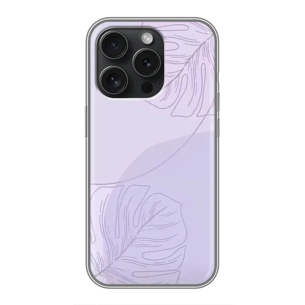 Чехол с рисунком «Монстера фиолетовая» для iPhone 16 Pro Чехол с рисунком «Монстера фиолетовая» для iPhone 16 Pro