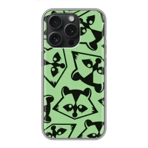 Силіконовий Чохол з Энотами на iPhone 16 Pro (Мордочки Єнота)