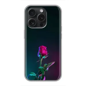 Чехлы с принтом Розочки для iPhone 16 Pro (Ночная роза)