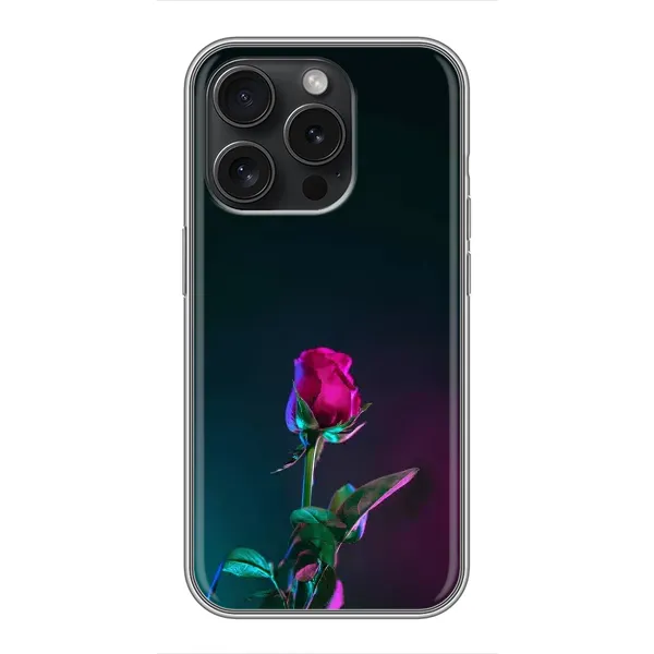 Чехол с рисунком «Ночная роза» для iPhone 16 Pro Чехол с рисунком «Ночная роза» для iPhone 16 Pro