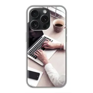 Силиконовый бампер (Работники) на iPhone 16 Pro (Офисный работник)