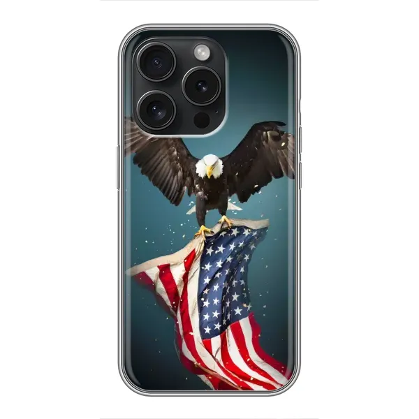 Чохол з малюнком «Орел і прапор» для iPhone 16 Pro Чохол з малюнком «Орел і прапор» для iPhone 16 Pro