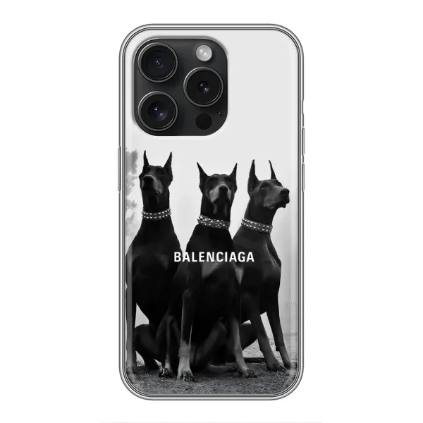 Чохол з малюнком «Три добермана» для iPhone 16 Pro Чохол з малюнком «Три добермана» для iPhone 16 Pro