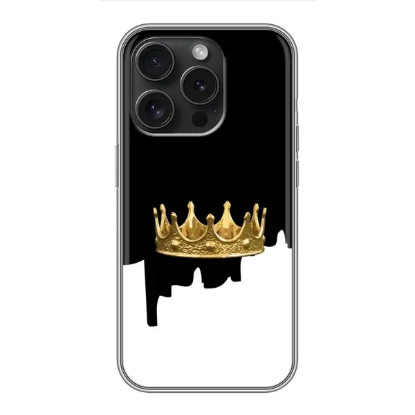 Чехол с рисунком «Золотая корона» для iPhone 16 Pro Чехол с рисунком «Золотая корона» для iPhone 16 Pro
