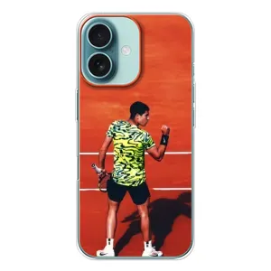 Чехлы с принтом Спортивная тематика для iPhone 16 (Алькарас Теннисист)