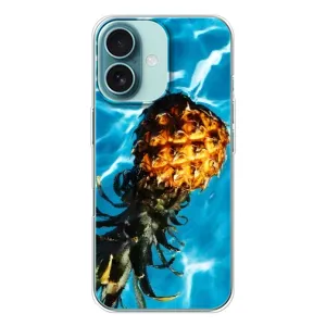 Чехол с изображением вкусной еды для iPhone 16 (Ананас)