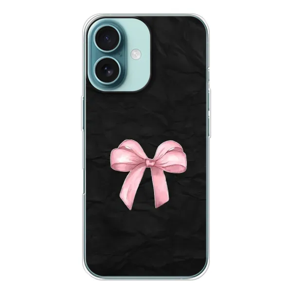Чехол с рисунком «Бантик» для iPhone 16 Чехол с рисунком «Бантик» для iPhone 16