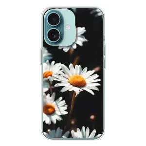 Чехол с ромашками на iPhone 16 (Белые ромашки)
