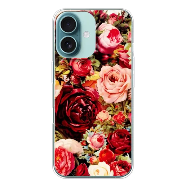 Чехол с рисунком «Букет цветов» для iPhone 16 Чехол с рисунком «Букет цветов» для iPhone 16