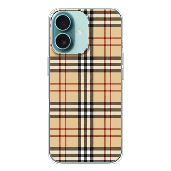 Чехол с рисунком «Burberry стиль» для iPhone 16 Чехол с рисунком «Burberry стиль» для iPhone 16
