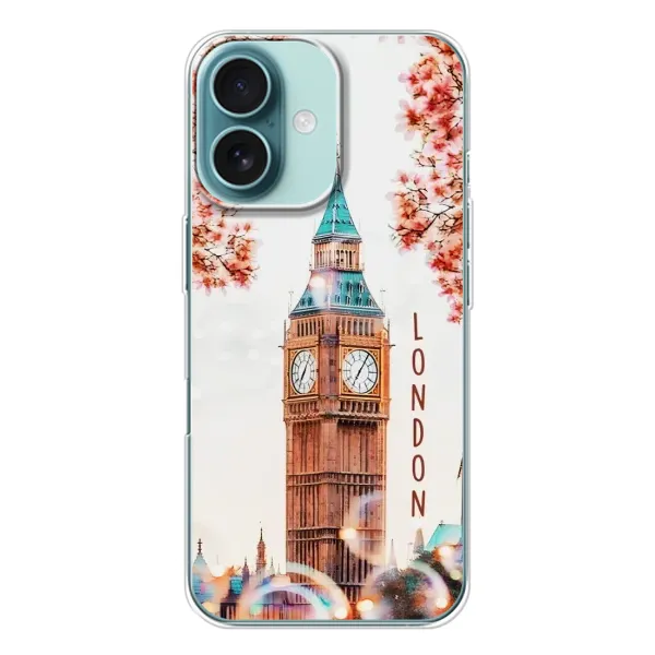 Чохол з малюнком «Годинник Лондон» для iPhone 16