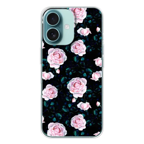 Чехол с рисунком «Чайные розы» для iPhone 16 Чехол с рисунком «Чайные розы» для iPhone 16